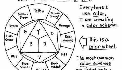 Teach child how to read: Free Printable Color Theory Worksheet