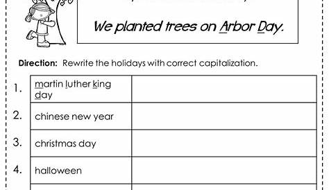 holidays worksheets