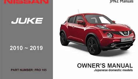 Nissan – Juke car owners manual | 2010 – 2019 | F15 - JPNZ – New