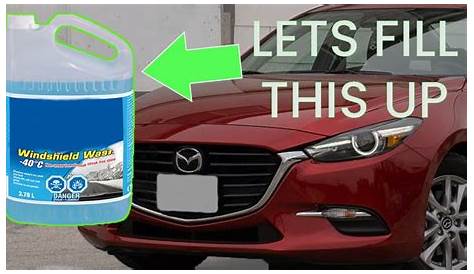 How to Refill Windshield Washer Fluid - Mazda 3 (2014-2018) - YouTube