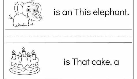 Writing Simple Sentences Worksheets 1st Grade - Worksheets For Kindergarten