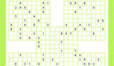 samurai sudoku puzzles printable free