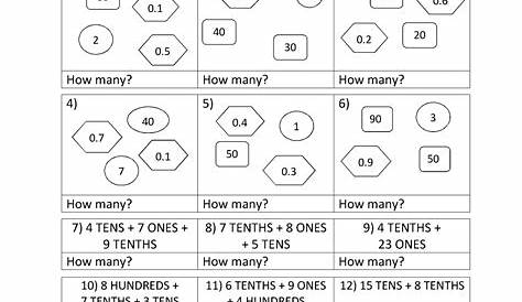 math worksheets place value
