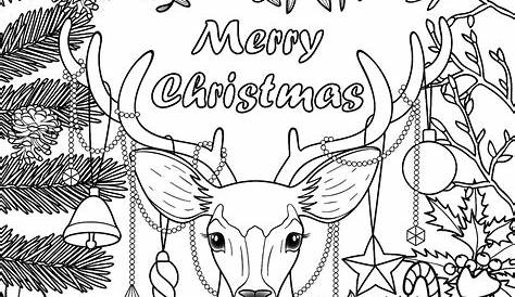 Christmas Coloring Pages for Kids & Adults: 16 Free Printable Coloring