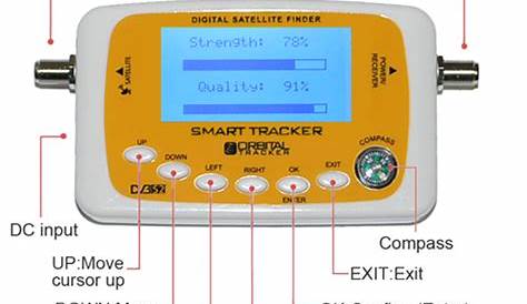 Satellite finder meter sf-500 smart tracker otm 320