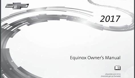 2017 Chevy Equinox Owners Manual PDF - 327 Pages