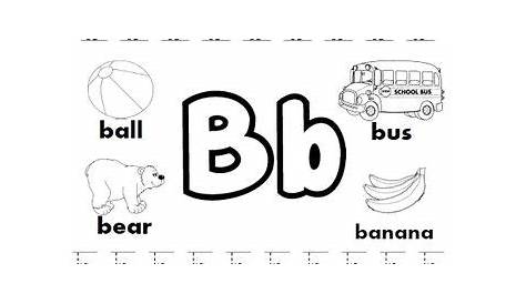 Letter B Worksheets! | Letter b worksheets, Free preschool worksheets