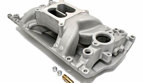 ARC PC2028 | Small Block Chevy Dual Plane Vortec Satin Intake Manifold