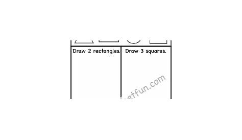 Shapes – Triangle, Rectangle, Circle & Square – One Worksheet | Free