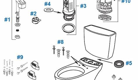 tecma toilet parts diagram