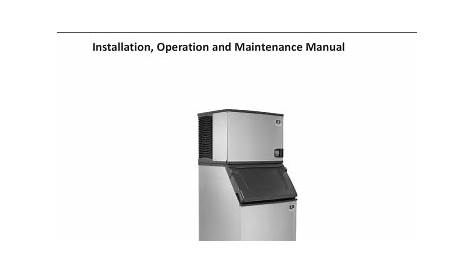 Manitowoc INDIGO NXT Ice Machines Installation Manual | Manualzz
