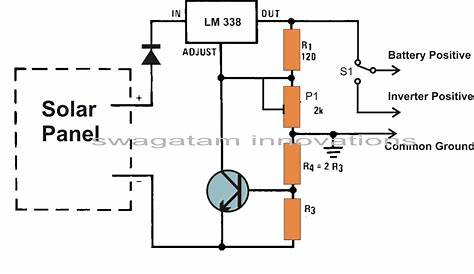 solar panel charge controller circuit diagram
