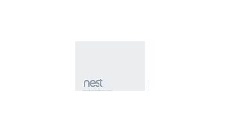 Nest Learning thermostat Manuals | ManualsLib