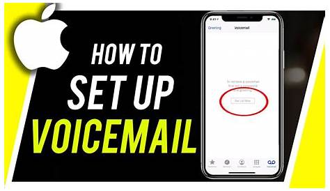 How to set up voicemail on iphone?