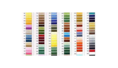 Glide Thread Color Chart - Robison Anton 122sbp-9 450 Color Chart