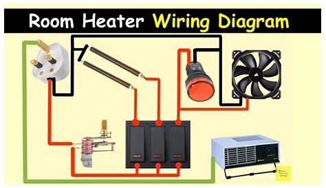 Room Heater Wiring Diagram || Room heater electrical connection - YouTube