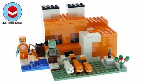 LEGO Minecraft The Fox Lodge 21178 Building Toy Set For Kids, Boys, And