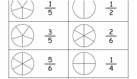 fraction pictures worksheet