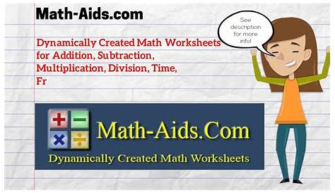 Math-Aids.com - Math Worksheets | Dynamically Created Math Worksheets