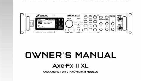 axe fx manual