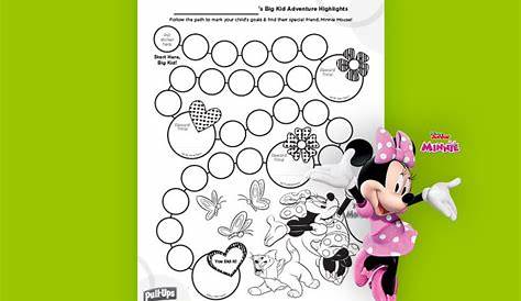Potty Training Minnie Mouse Rewards Chart For Girls | Pull-Ups® Sticker
