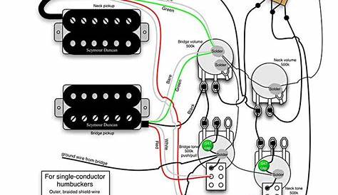 electric guitar wiring schematic