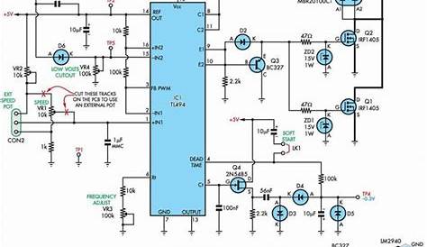 motor speed controller circuit diagram | Devre şeması, Elektronik devre