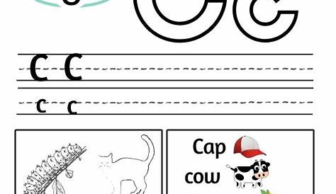 matching letter c worksheets