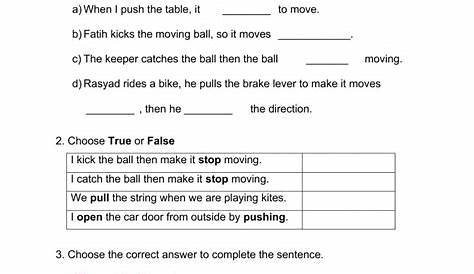 Forces - Interactive worksheet