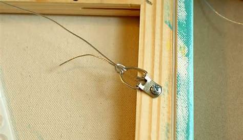 Lana Manis: How to Wire a Canvas Painting