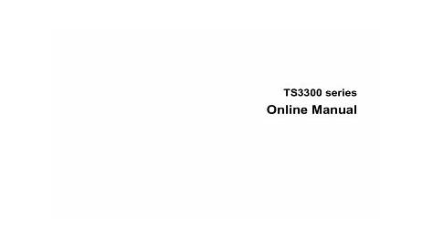 Canon PIXMA TS3352 User manual | Manualzz