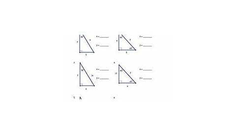 special right triangles worksheets answers