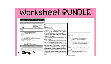 Sentence Types Worksheet BUNDLE - Printable Worksheets | TpT