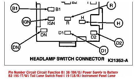 gm headlight switch schematic