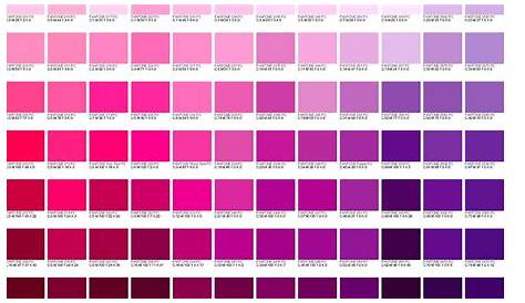 Pantone Pink Colour Chart - Pink Choices