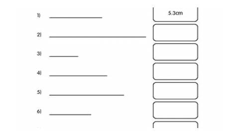 Centimeter Ruler Worksheet
