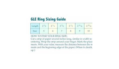 circular ring sizing chart for men