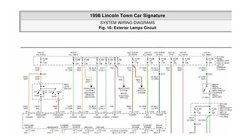 99 lincoln town car factory amp wiring diagram