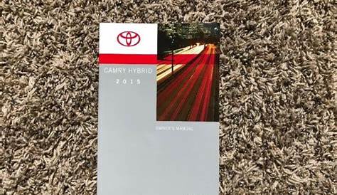 2015 Toyota Camry Hybrid Owners Manual | eBay