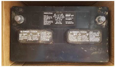 [For sale] OEM Toyota Tundra battery (group 27F) | Toyota Tundra Forum
