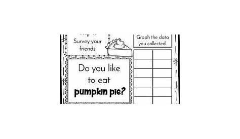 grade 1 graphs thanksgiving treats worksheet