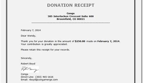example of donation letter for tax purposes