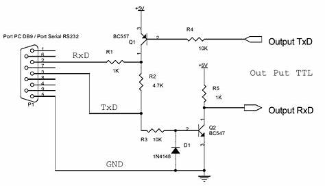 Simple RS232 to TTL Level Converter | * S . S . E