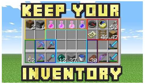 how to turn keep inventory on in minecraft
