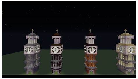 Minecraft: How to make a Modern Clock Tower - YouTube