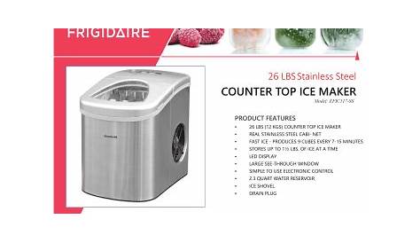 Frigidaire EFIC117-SS 26 lb. Portable Countertop Ice Maker