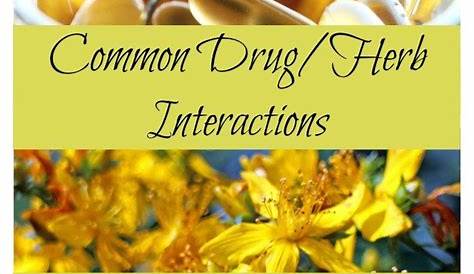 medication and herb interactions