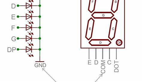 circuit diagram for seven segment display