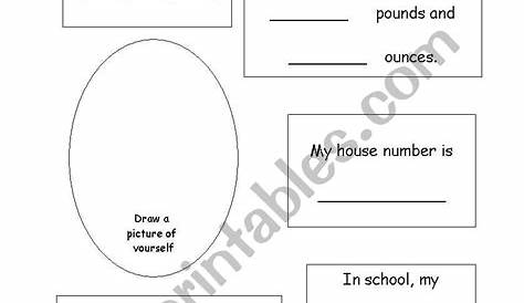 math all about me worksheet