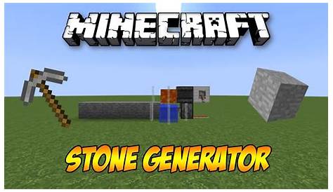 Minecraft: Most Simple STONE GENERATOR Tutorial (Full-Auto) - YouTube